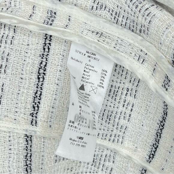 McGinn 'Skye' Tweed Jacket Women's Size 6 - Picture 9 of 11